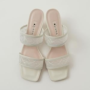 未使用品　ダイアナ　ミュール　24㎝　白 DIANA ダイアナ ミュール サンダル 良好 表記サイズ:XS ホワイト